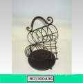 Antique Wrought Iron Wine Rack in Display Racks for Hotel